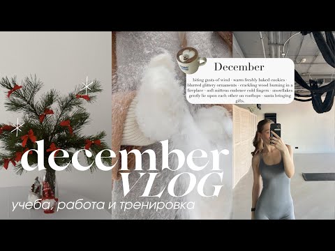 Видео: один влог декабря | языки, преподавание и тренировка 🫐🌨️