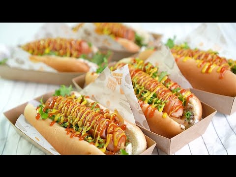 Видео: Корейское кафе :: Как сделать хот-дог с луковой колбасой / с рецептом