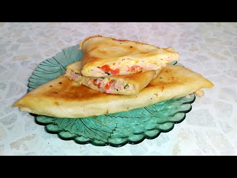Видео: Завтрак по-быстрому//Тортилья с начинкой