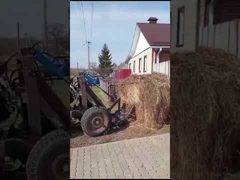 Видео: Погрузчик на УАЗ мостах двигателей 22 л. с.