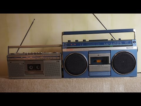 Видео: Маленький National RX-4940 и малыш JVC RC-S5L.