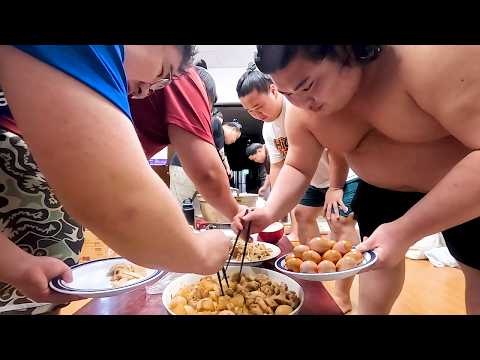 Видео: Сильнейшее Мясное Трио🥩🍖🍗Силовой Ужин Борцов Сумо!