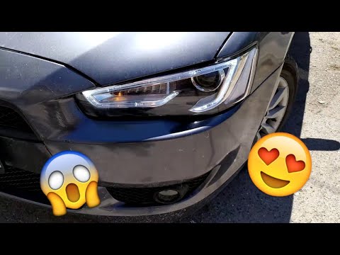 Видео: СУПЕР ФАРЫ НА LANCER X!!!