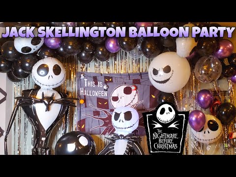 Видео: Гигантский воздушный шар в стиле «Воздушный шагоход» на день рождения Джека Скеллингтона! Шары из...