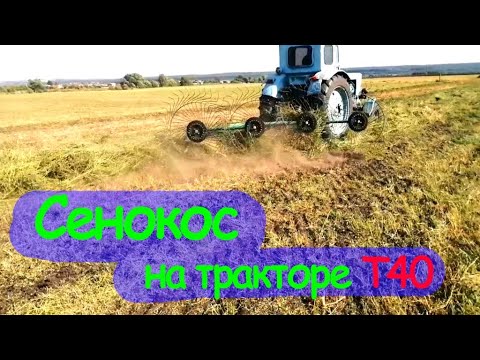 Видео: Сенокос на тракторе Т 40