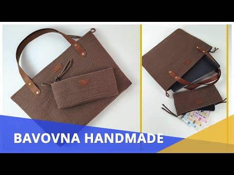 Видео: DIY Сумка для ноутбука и кошелёк из хлопкового шнура