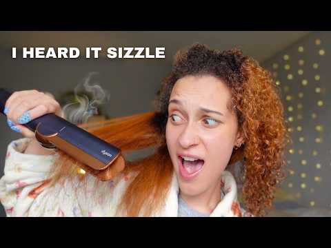 Видео: Выпрямляю волосы, пока они мокрые