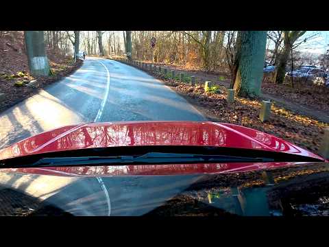 Видео: Просто еду на кабриолете VW с механикой по самой красивой дороге под Берлином | Тихий POV Влог 4K