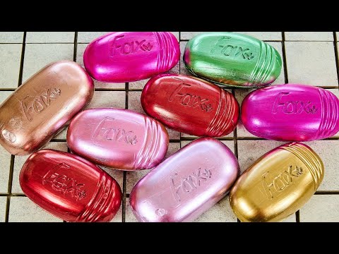 Видео: ASMR Soap/ cutting dry painted soap/ резка сухого крашенного мыла / 4K