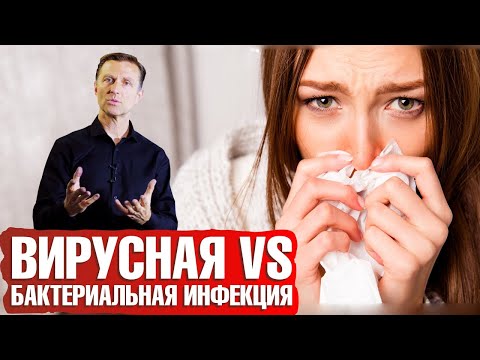 Видео: Вирусная инфекция vs бактериальная инфекция: в чем разница.