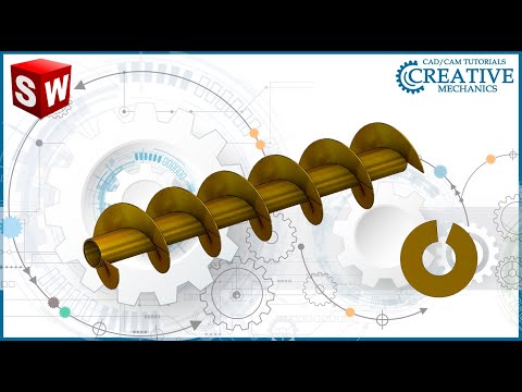 Видео: Развёртка витка шнека в Solidworks