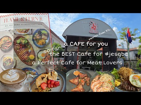 Видео: Рядом с #KSL | Flame & Fern Cafe – кафе с открытой кухней для настоящих любителей мяса | Taman Me...