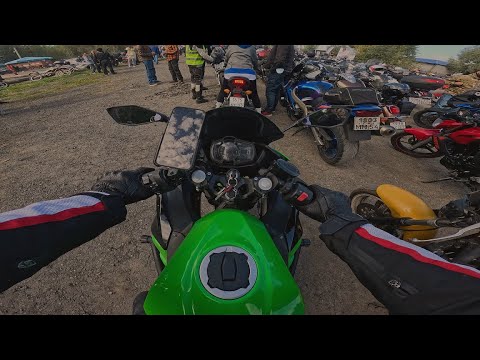 Видео: Закрытие мотосезона Барнаул 2024 | Построение колонны | Kawasaki ninja 400 | GoPro12 Ultra 4к 50 fps