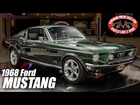 Видео: Продаётся Ford Mustang Fastback 1968 года выпуска с кодом S. Vanguard Motor Sales #3885.
