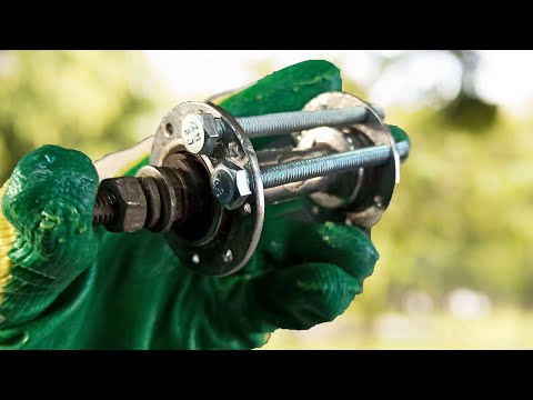 Видео: УЗНАВ ЭТОТ СЕКРЕТ, ты  никогда не выбросишь велосипедные колёса! Полезная самоделка для дома!!!