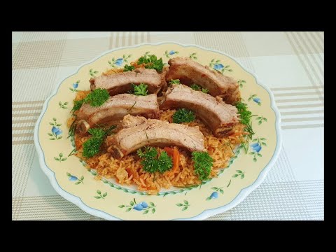 Видео: Жареный Рис ! Mясо из духовки!