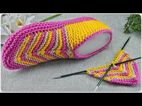 Видео: СЛЕДКИ НА ДВУХ СПИЦАХ!!!💥 ПОДРОБНЫЙ МАСТЕР-КЛАСС.