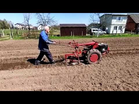 Видео: Трёхрядный окучник.  Нарезка борозд-2023.05