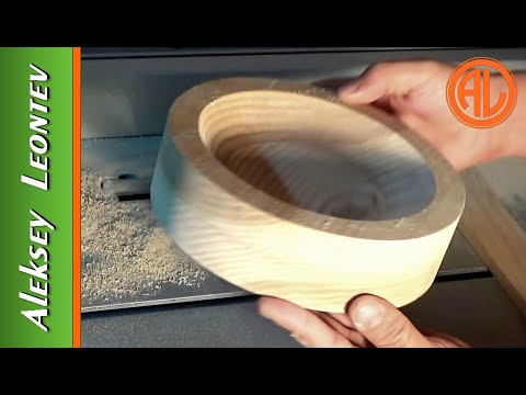 Видео: Чаша на циркулярной пиле. / A circular saw make a bowl.