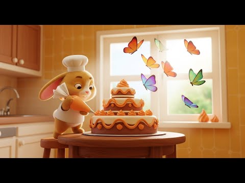 Видео: Кролик, который испек торт | Детские развивающие песенки и рифмы