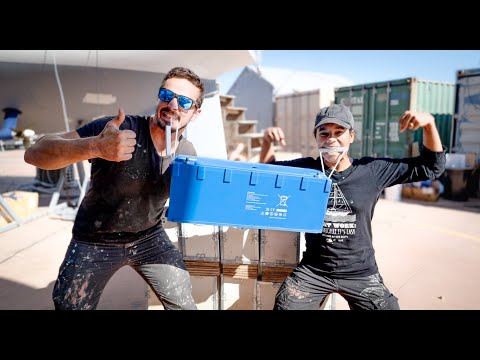 Видео: Создание идеальной полностью электрической парусной системы (Часть 2: Аккумуляторы) | Шаг 462