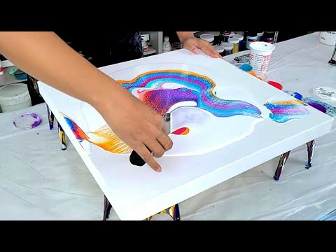 Видео: Напряженно, но оно того стоит! - Великолепные цвета и дизайн! - Акриловая живопись