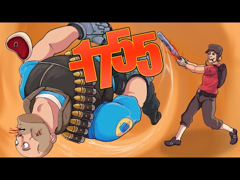 Видео: Какой максимальный (и минимальный) урон может нанести разведчик в TF2?