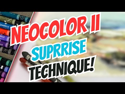 Видео: Монопечать мелками Neocolor II. Удивительная техника, которую стоит попробовать!