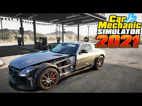 Видео: Реставрация Mercedes-Benz SLS AMG - Car Mechanic Simulator 2021 #252