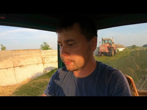 Видео: Заготавливаем сенаж! Приехал John Deere 6710. Я на трамбовке сенажа!