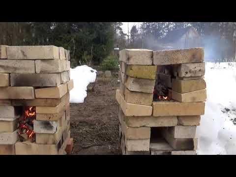 Видео: "Сравнение опытным путем двух печей:подовой и колосниковой."