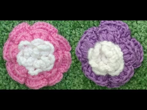 Видео: Как связать цветок крючком/ Вязаные цветы/ How to Crochet a Flower