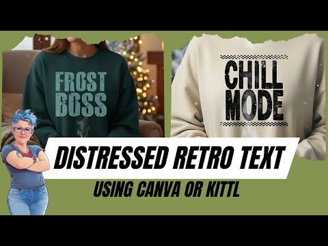 Видео: Как создать дизайн текста с эффектом состаривания в стиле ретро в Canva или Kittl