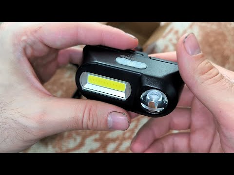 Видео: Налобный светодиодный фонарь Огонь HT-821 - Распаковка, обзор