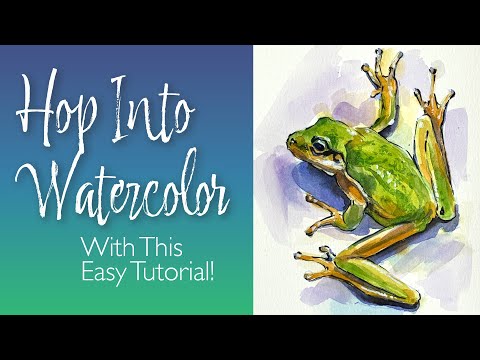 Видео: НАРИСУЙТЕ эту акварельную лягушку менее чем за час