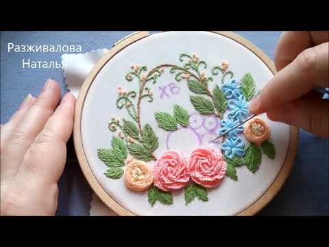Видео: МК. Пасхальная вышивка. Очень просто! Часть 2. Embroidery for Easter.  Part 2. Step by step!