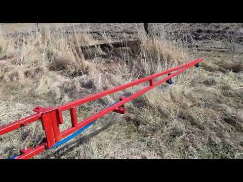 Видео: оприскувач для мототрактора