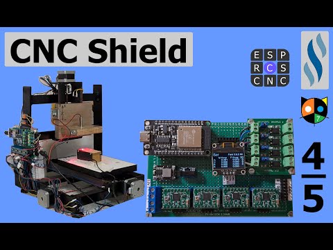 Видео: 4/5  ЧПУ Шилд на Макетной плате. Тесты. Новое в CNC_RCS.(Флюид с дисплеями 3.9.7 в описании).