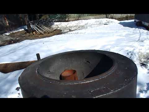 Видео: Мусоросжигательная печь - открытого горения