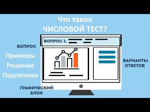 Видео: Числовые тесты - что это такое? | Пример с решением