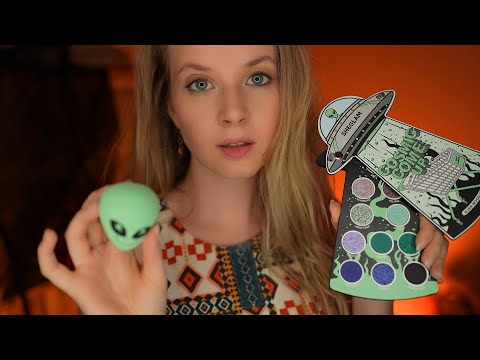 Видео: ASMR Макияж инопланетянина на Хэллоуин 👽