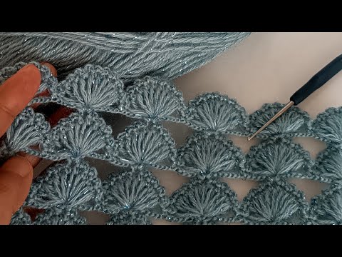 Видео: Смотри, ты тоже можешь вязать это. Очень просто! всего 2 ряда узора крючком