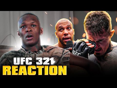 Видео: Реакция Исраэля Адесаньи на платный просмотр UFC 321 после мальчишника Дэвида