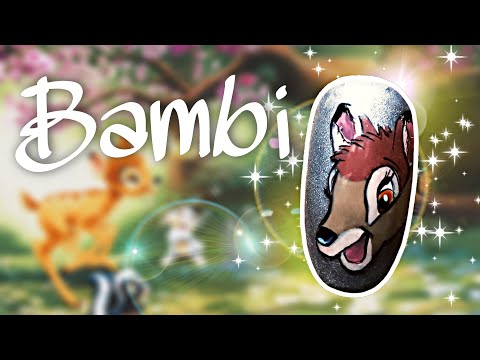 Видео: Рисуем главного героя диснеевского мультфильма «Бэмби» (Bambi) !