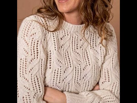 Видео: Стильные вещи спицами. Схемы узоров.