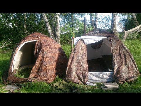 Видео: Палатка Спуник-3 vs Зима-Лето