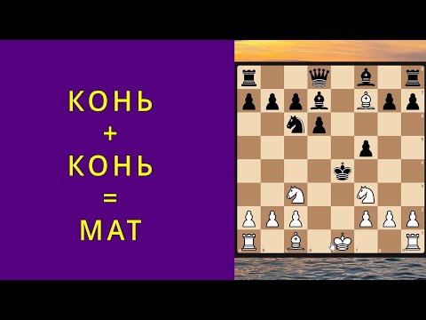 Видео: Мат двумя конями