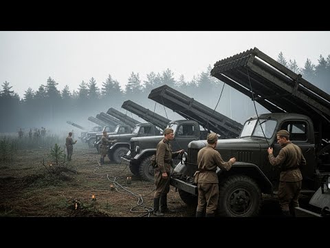 Видео: Немецкие солдаты были в ужасе, когда 100 «Катюш» сожгли их за минуты