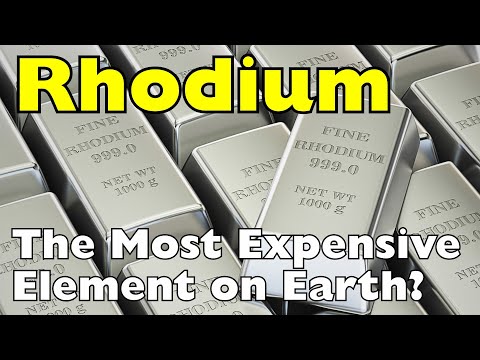 Видео: Почему родий такой дорогой? Самый редкий драгоценный металл в мире: объяснение