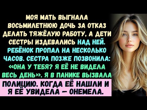 Видео: Моя мать выгнала мою восьмилетнюю дочь из дома за то, что она отказалась выполнять тяжёлую работу...